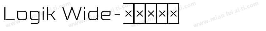 Logik Wide字体转换